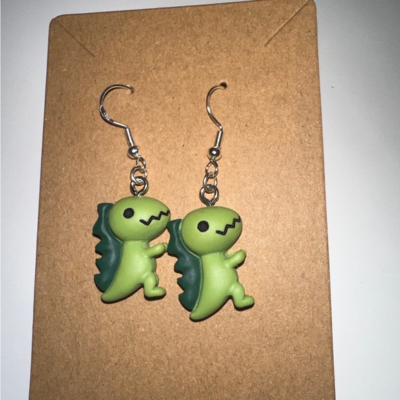 Dino Earrings - Picture 4 of 4
